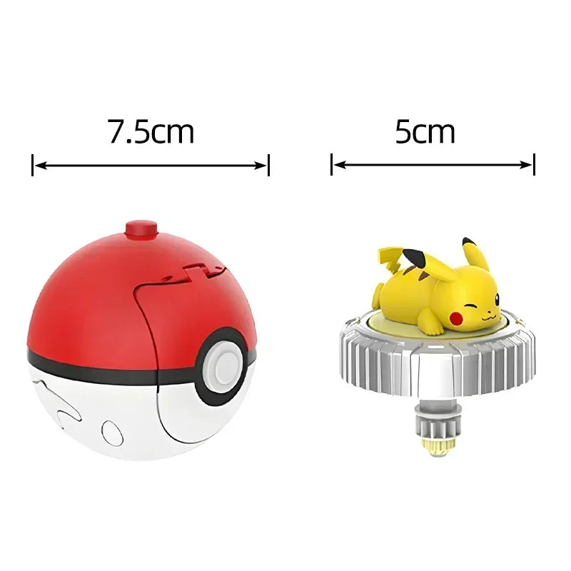 Pokemon Spinning Top Arena | 7.5 cm | Pikachu Launcher | Pikachu