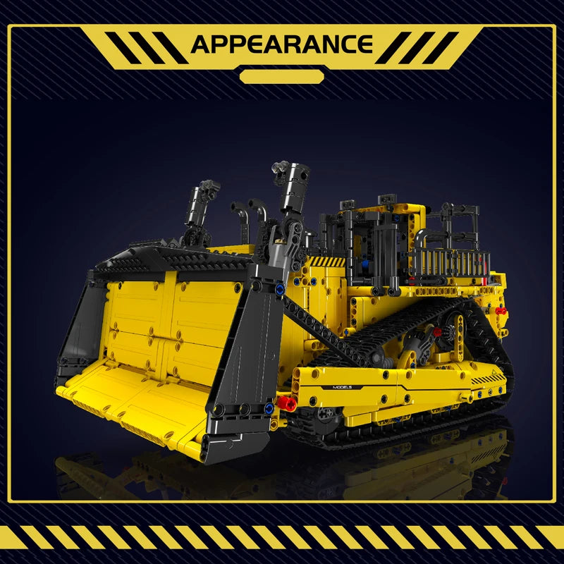 Remote-Controlled Bulldozer Building Kit - Ideal Gift for Future Engineers