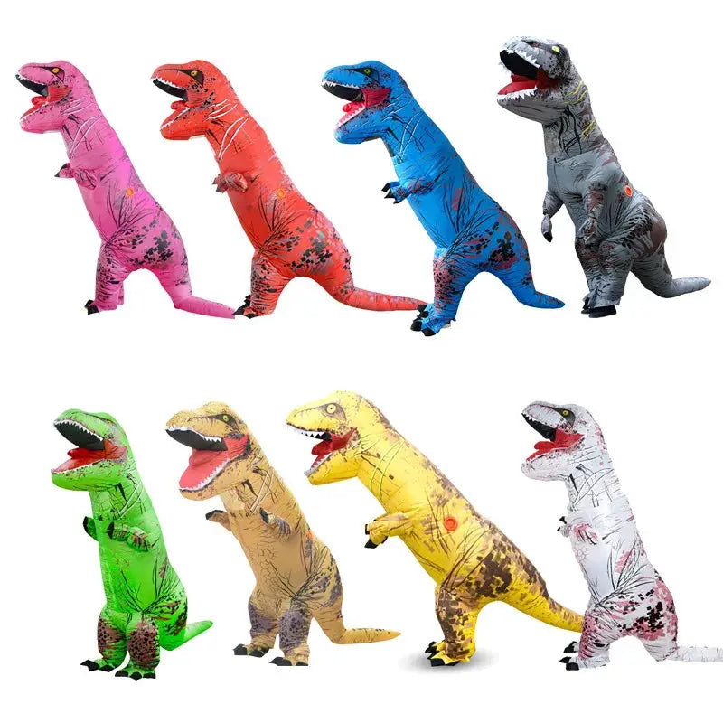 T-rex inflatable uit Tyrannosaurus Dinosaur Costume Child Kids Adult Role-playing Fancy Halloween Mascot Party Apparel - ToylandEU