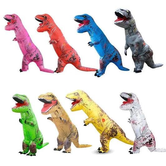 T-rex inflatable uit Tyrannosaurus Dinosaur Costume Child Kids Adult Role-playing Fancy Halloween Mascot Party Apparel - ToylandEU