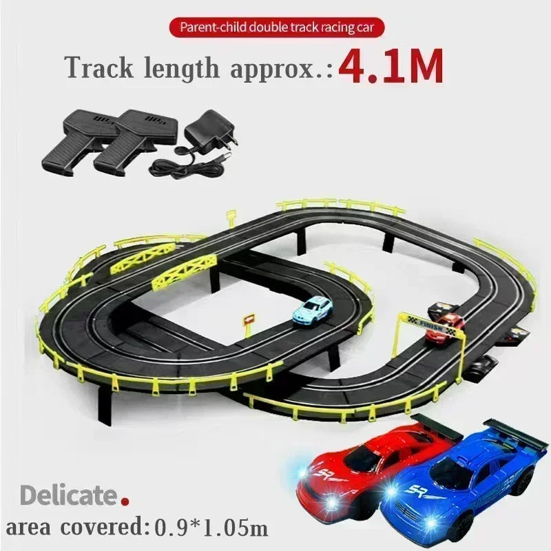 1 43 Scale Double Remote Control Slot Car Racing Set