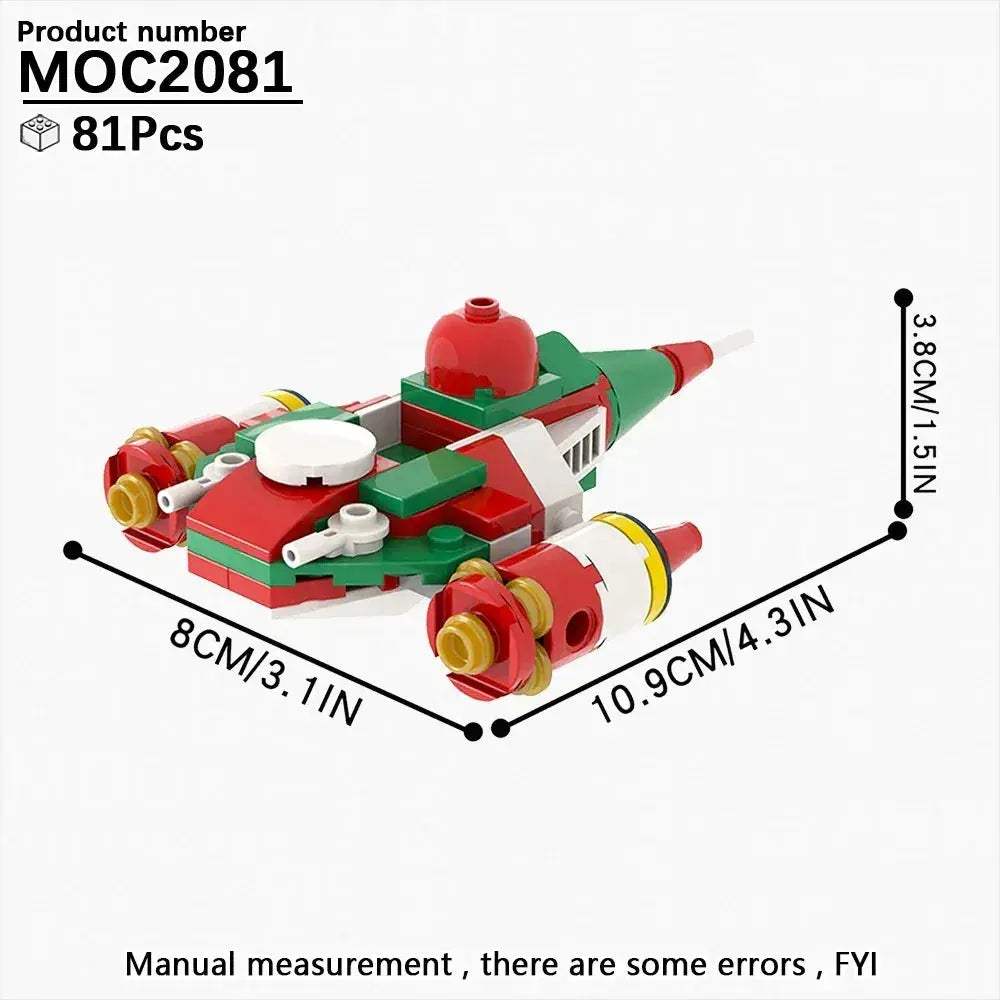 Space Wars Fighter Building Blocks Set For Realistic Dioramas - ToylandEU