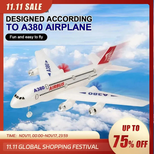Airbus A380 RC Airplane 2.4G Fixed Wing Boeing 747 Remote Control - ToylandEU
