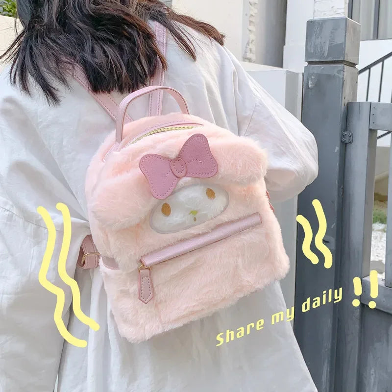 Cinnamoroll Plush Backpack - Soft and Cute My Melody Bag - ToylandEU