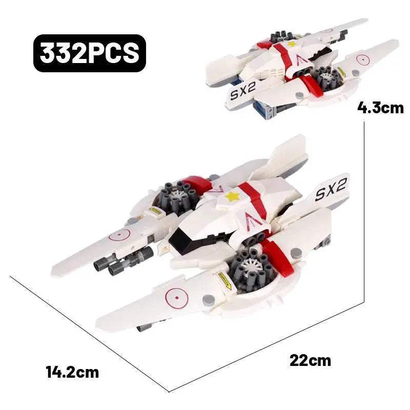 MOC Military Fighter Building Blocks Kit Combat Robots Gift Building Bricks MOC - ToylandEU