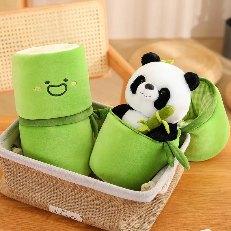 Adorable Giant Panda Doll in Bamboo Tube - National Treasure for Kids - ToylandEU