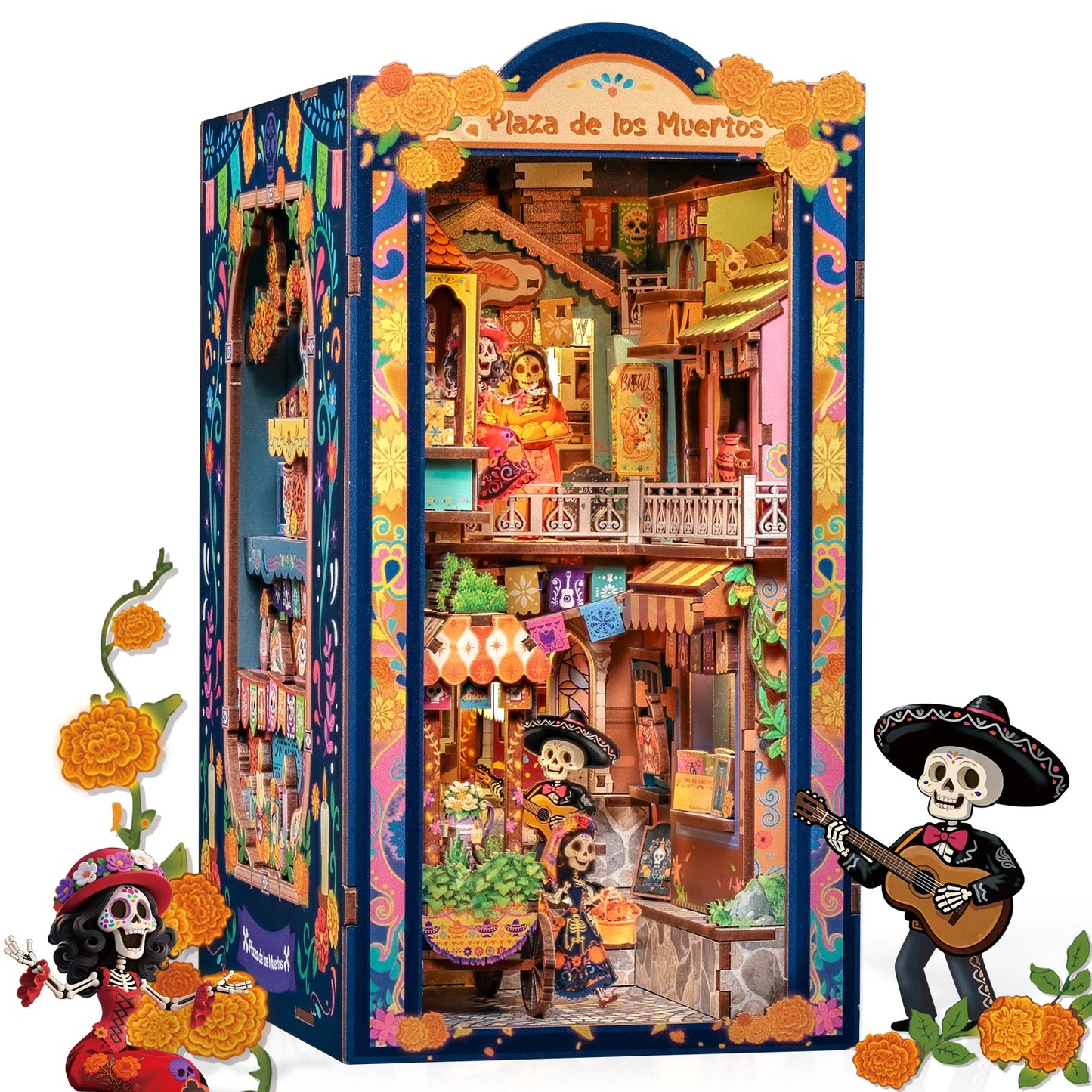 Book Nook Kit | Wooden Doll House | LED Light | One Size