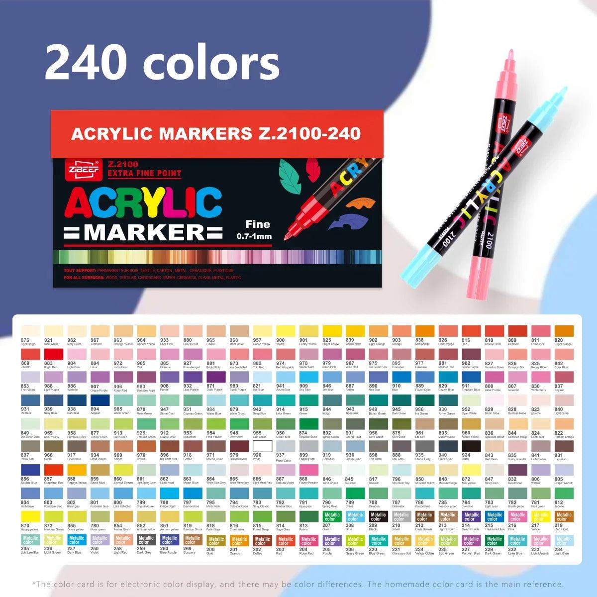 Acrylic Paint Markers | Fine Tip Set | Toylandeu™