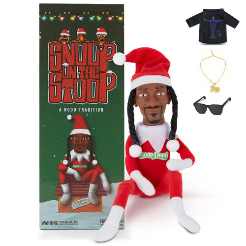 Snoop Dogg Snoop on a Stoop Christmas Elf Doll, 12” Plush Toys Shelf ToylandEU.com Toyland EU