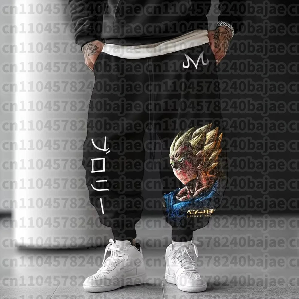 Dragon Ball Men's Jogger Pants | Majin Buu Graphic | Harajuku Style | Sizes S-XXL