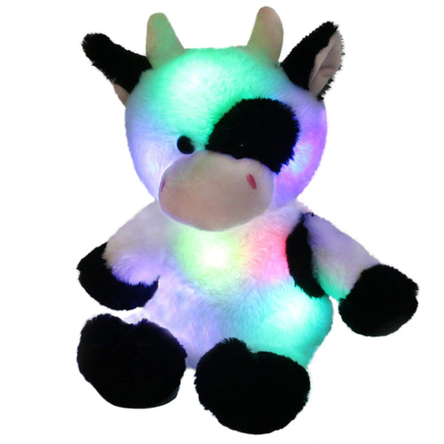 Light-Up 38cm Plush Cow Toy with Lullaby Music ToylandEU.com Toyland EU