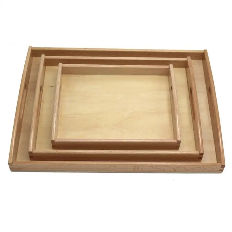 Montessori Wooden Activity Trays - Perfect for Crafts & Learning