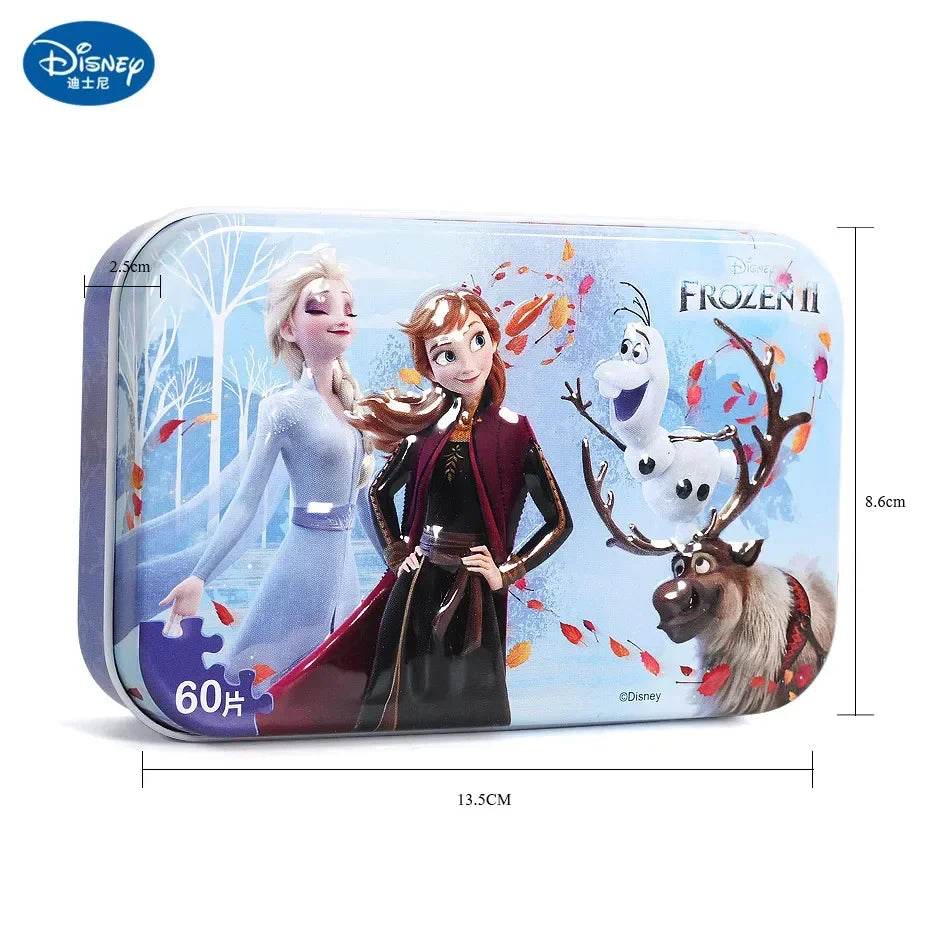 Disney Princess Frozen Spider-Man 60-Piece Wooden Puzzle Toy - ToylandEU