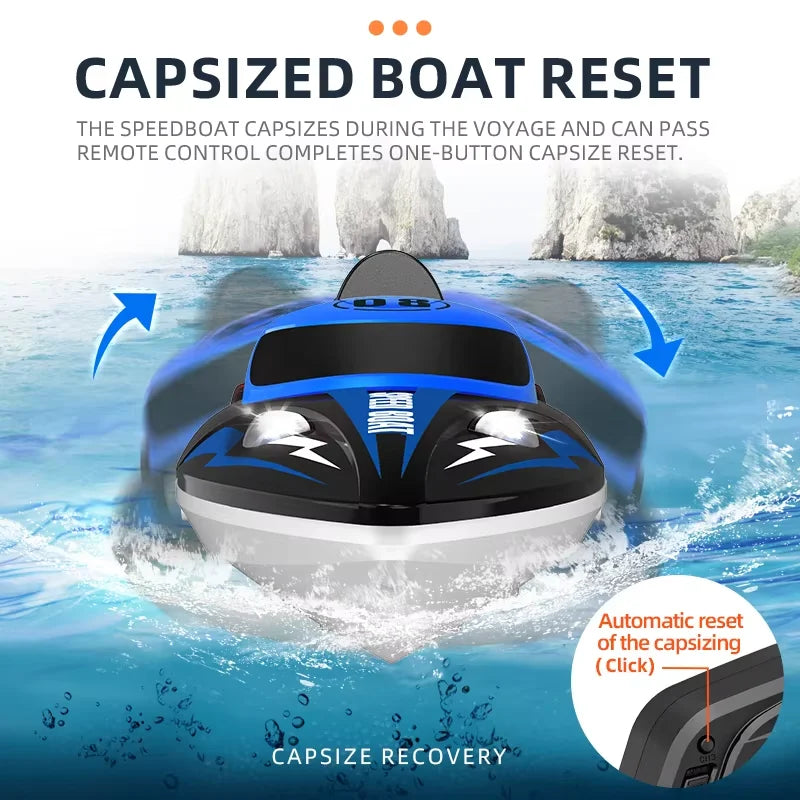 RC Speed Boat | 25 km/h Top Speed | 2.4Ghz Waterproof RC Boat