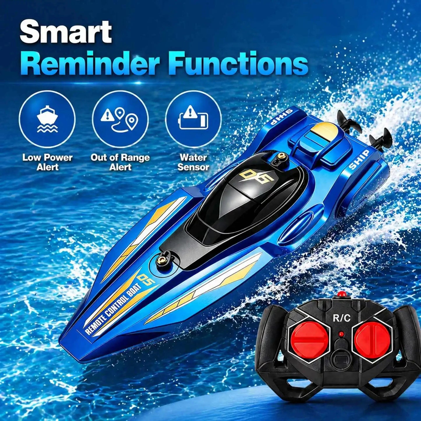RC Speed Boat | Dual Motor | 2.4GHz Remote | All Ages