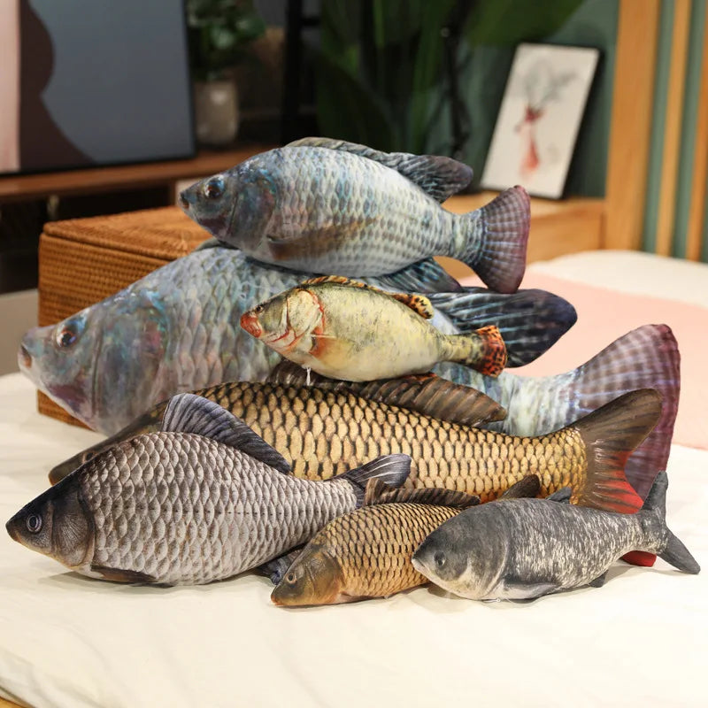 Fish Throw Pillow | 3D Tucked Legs | Toylandeu™