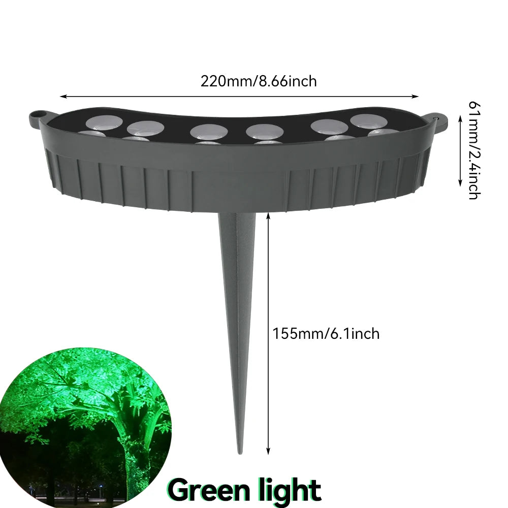Tree Hugging Solar LED Lawn Light | IP65 Waterproof | RGB Warm Color | Outdoor