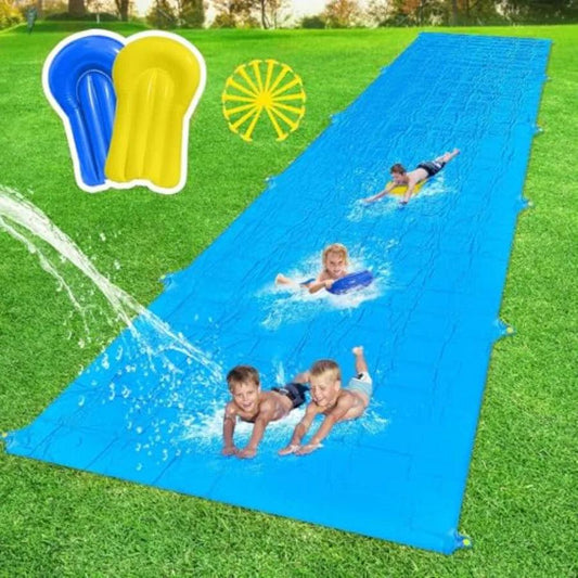 Backyard Water Slide | 40 ft Slip and Slide | Heavy-Duty PVC | Blue and Yellow