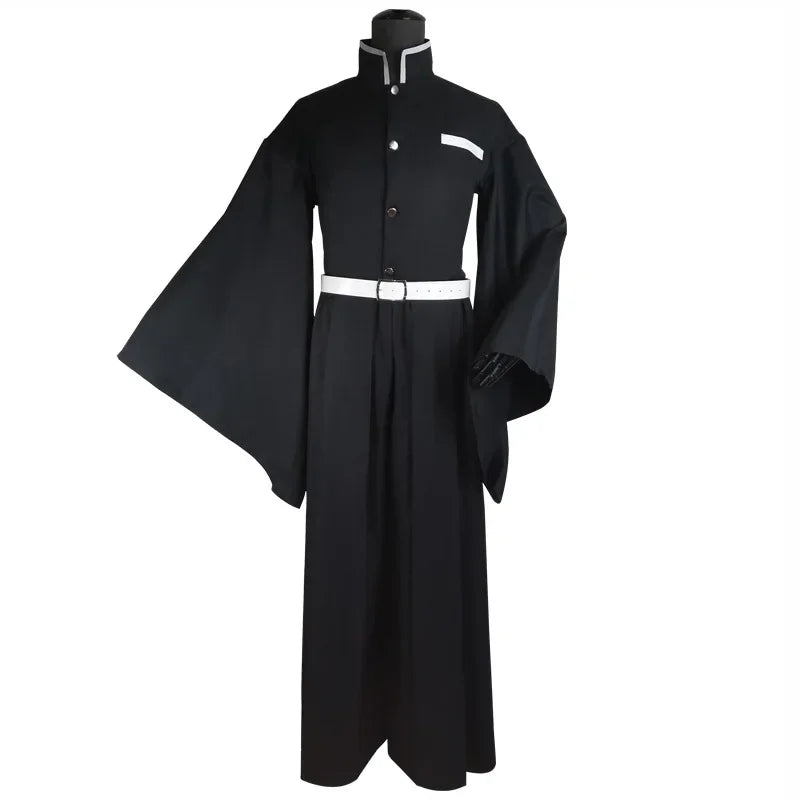 Demon Slayer Cosplay Costume | Knit Kimono With Wig | Unisex Adult | Halloween
