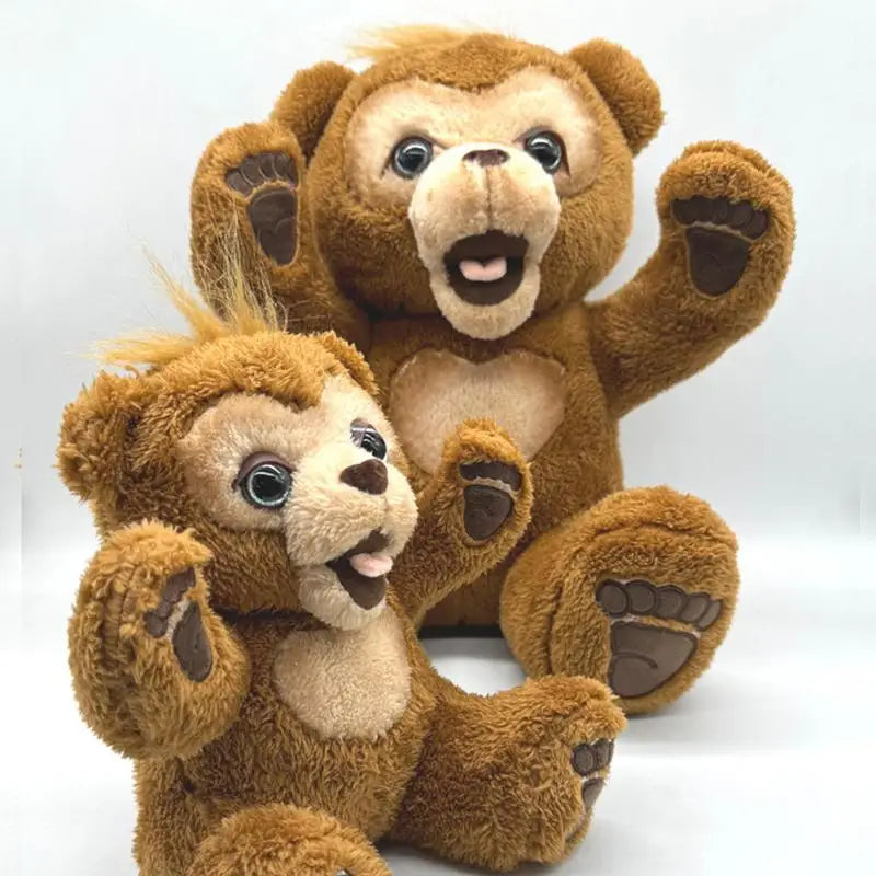 40cm Interactive Plush Curious Bear - Cuddly Companion for Kids