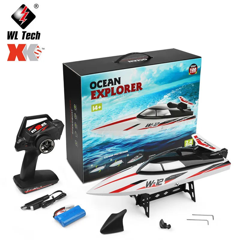 Wl912-a Rc Boat 2.4g Remote Control 35km/h High Speed Capsize - ToylandEU