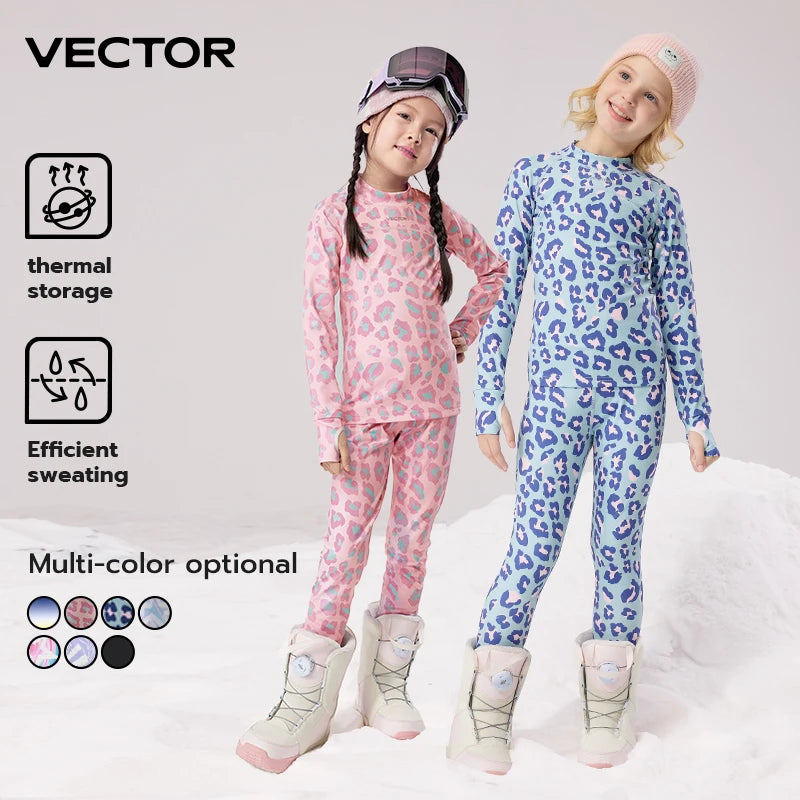 Girls Fleece Thermal Set | Quick Dry Fabric | Soft Stretch Fit | Youth Sizes