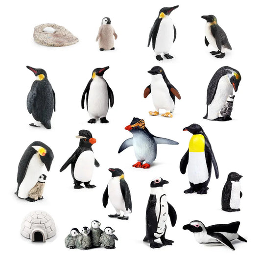 Realistic Plastic Penguin Growth Cycle Figurines with Various Varieties - ToylandEU