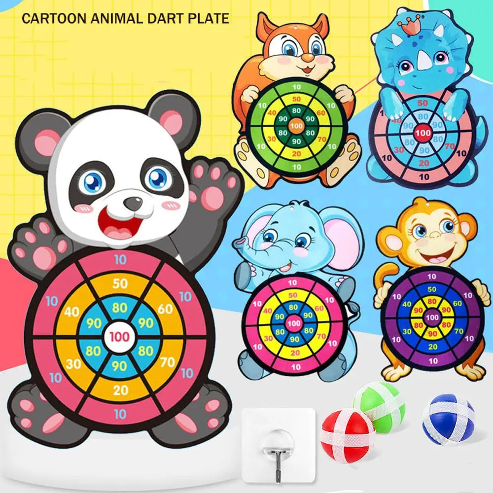 Fun and Safe Animal Sticky Ball Dartboard Game for Kids - ToylandEU