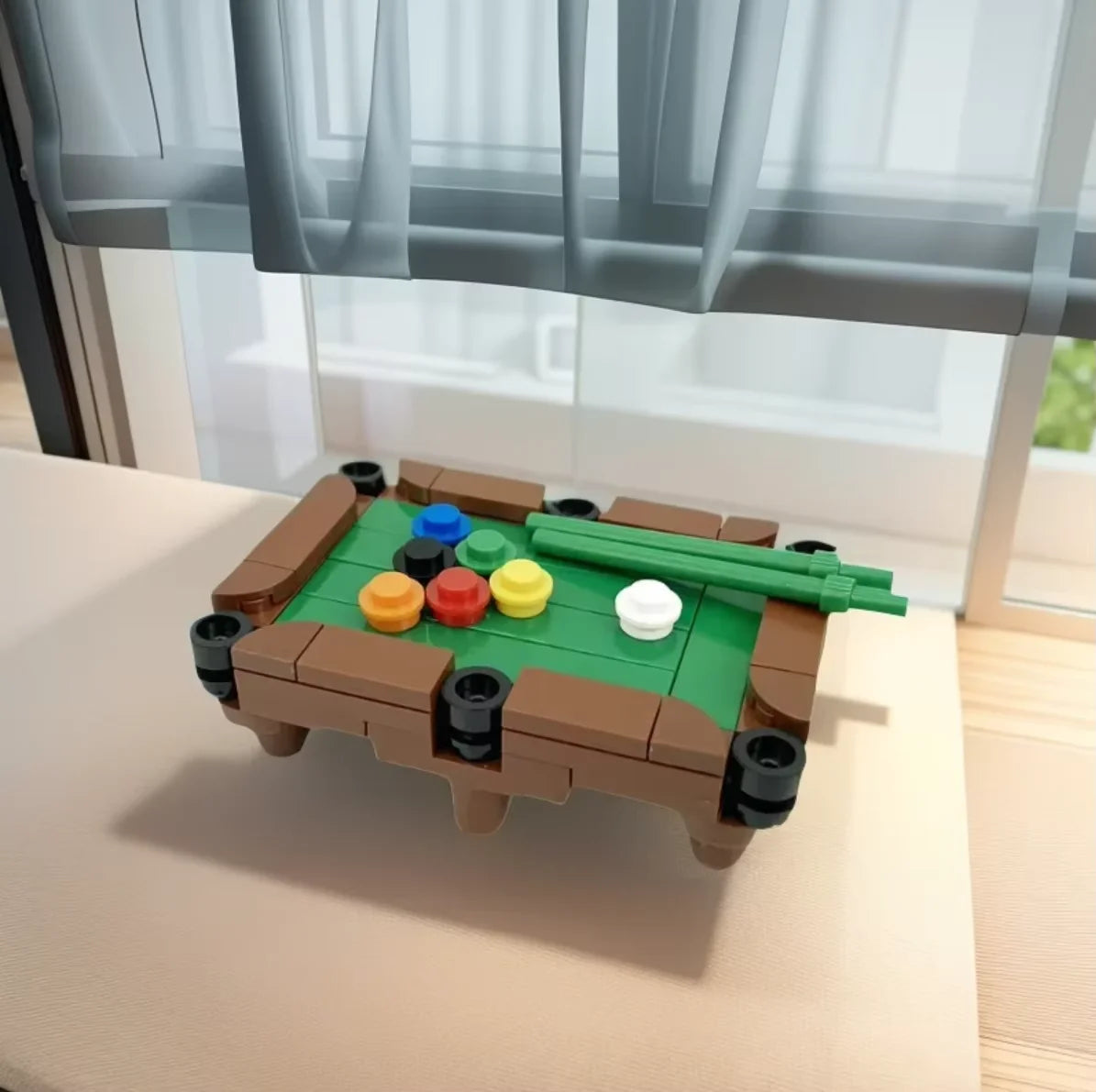 MOC Decorative Desktop Shrimp Building Blocks Balance Frame Puzzle