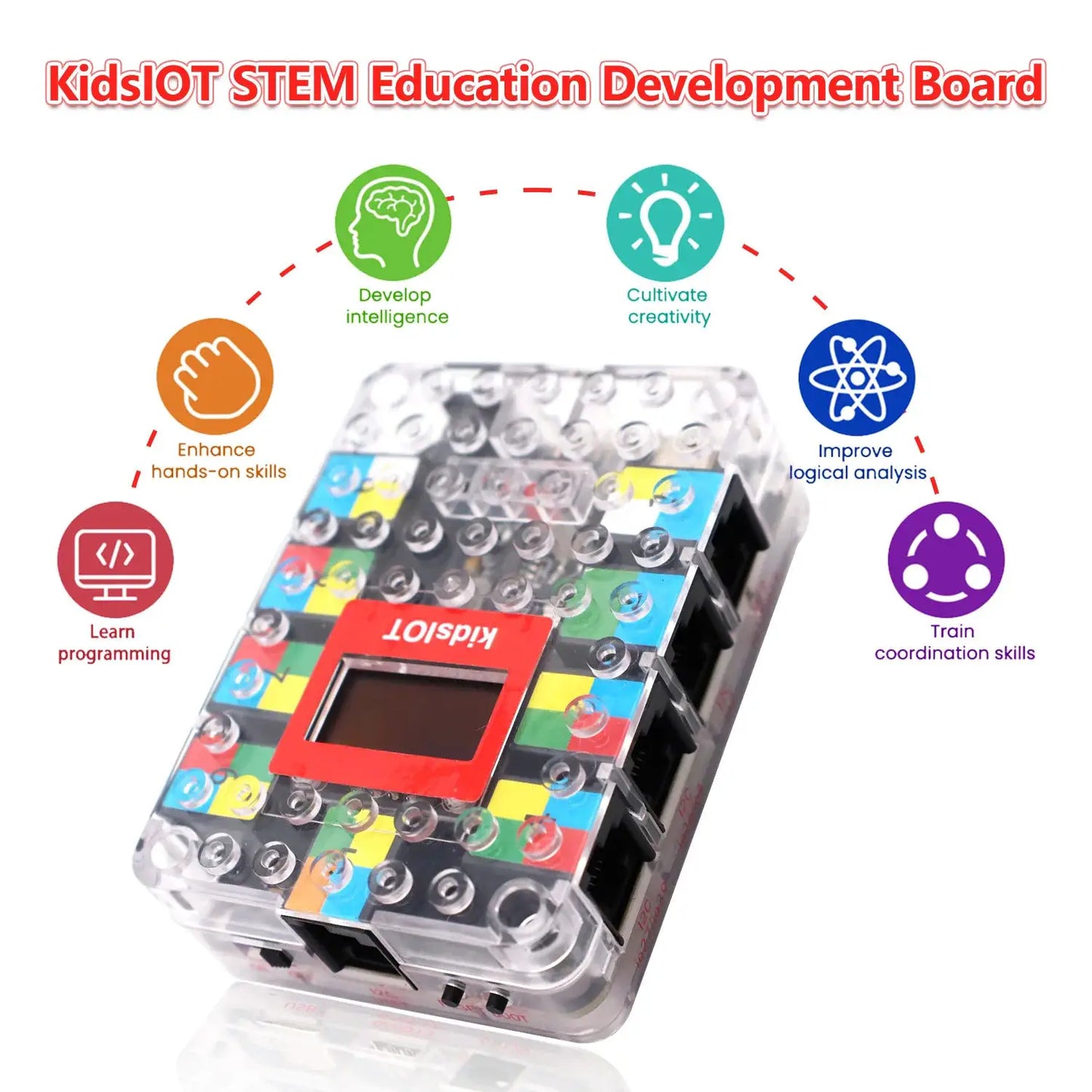 Kidsbits STEM Education Smart Farm Kit Base on Arduino ESP32 IOT Programming Compatible With LEGO Support Graphical Programming - ToylandEU