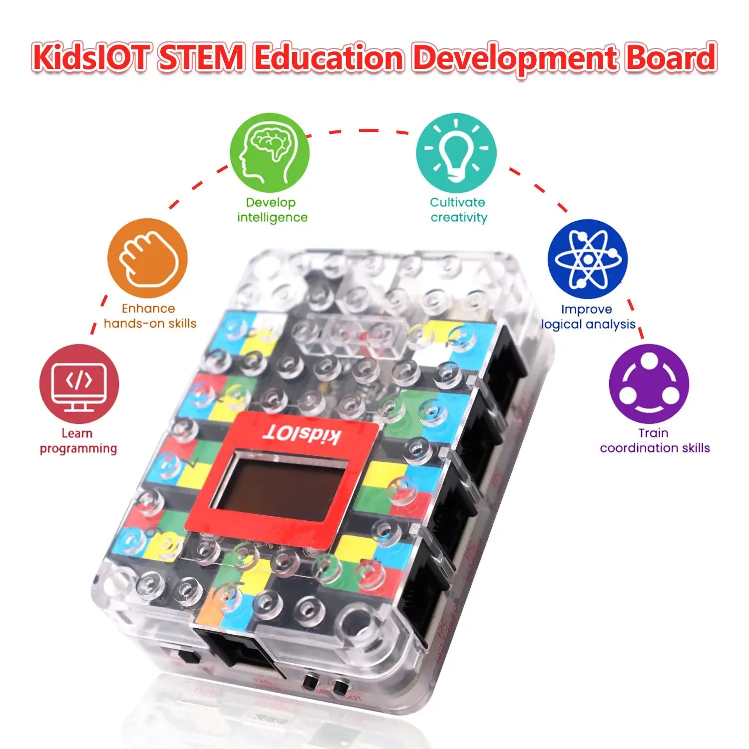 Kidsbits STEM Education Smart Farm Kit Base on Arduino ESP32 IOT Programming Compatible With LEGO Support Graphical Programming - ToylandEU