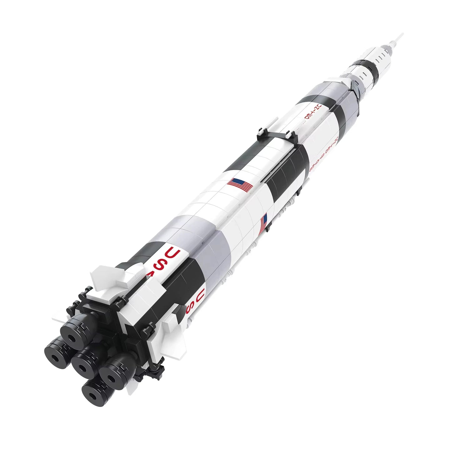Saturn V Rocket Building Blocks Kit | 602 Pieces | 59 cm Height