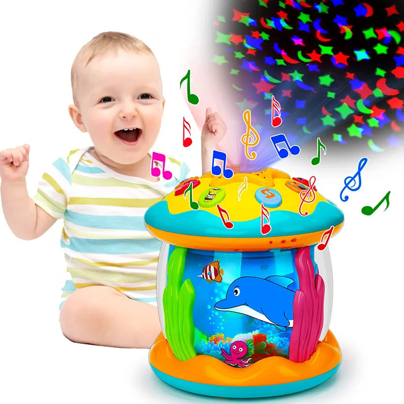 Ocean Light Rotary Projector Musical Baby Toy for 1-3 Year Olds - ToylandEU