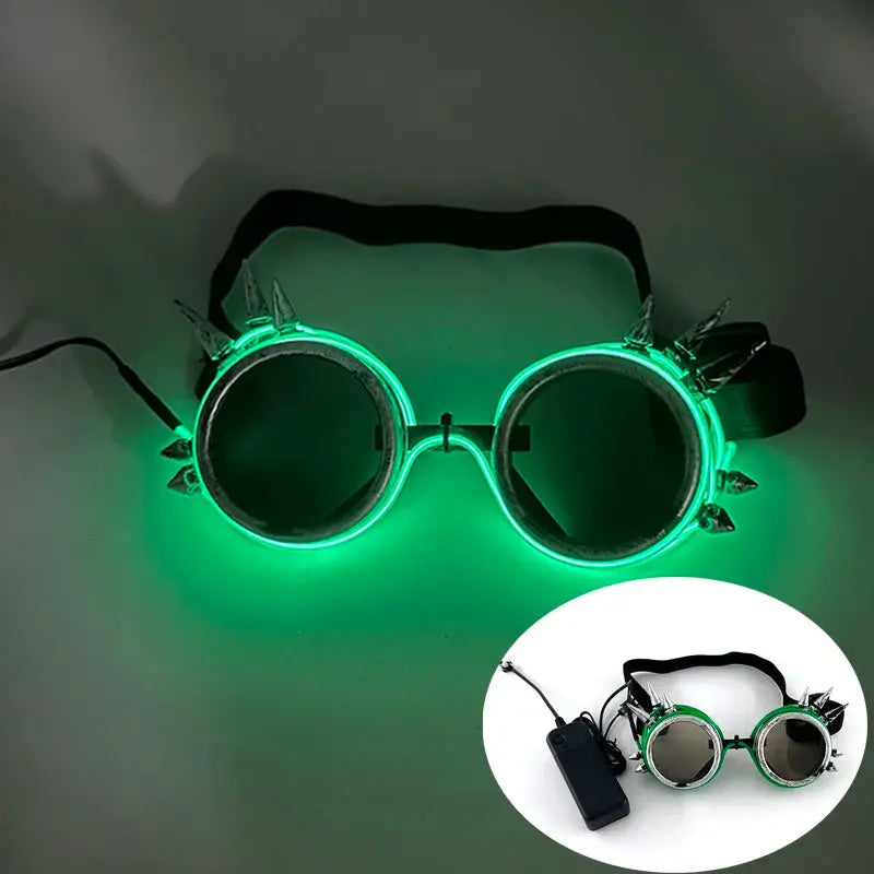 New Cool Cyberpunk Style Glasses Glowing Party Decor Luminous LED Sunglasses Lighting Up Bar Rave Music Dancing Party - ToylandEU