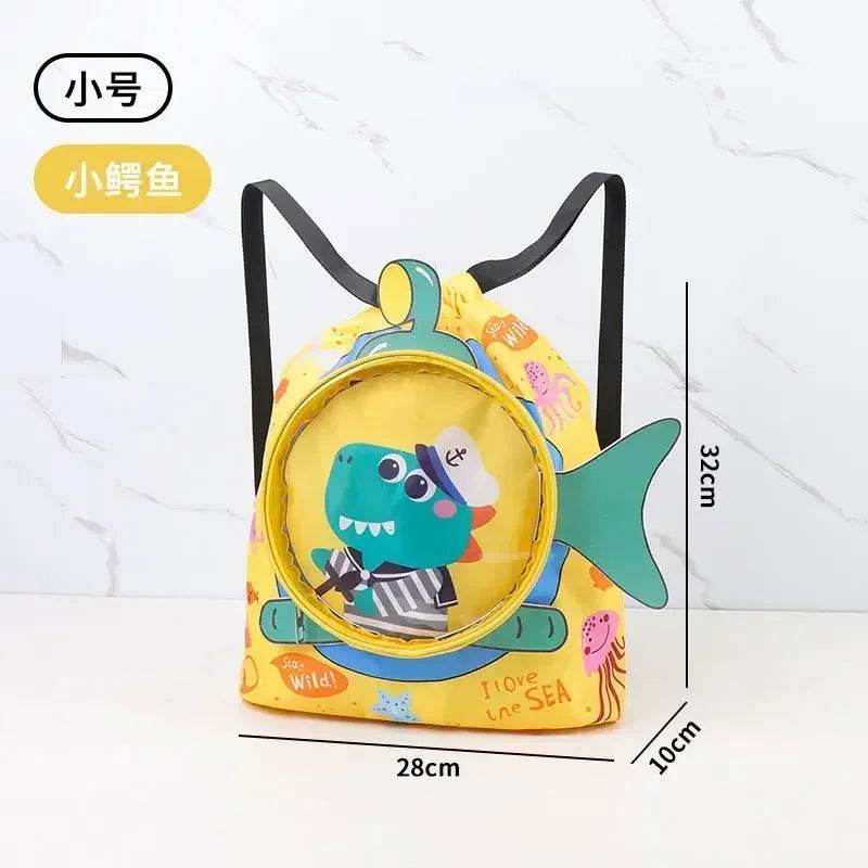 Kids Cartoon Cute Backpack Swimming Bag Waterproof Dry Wet Bag for Boys Girls Shoes Goggles Storage - ToylandEU