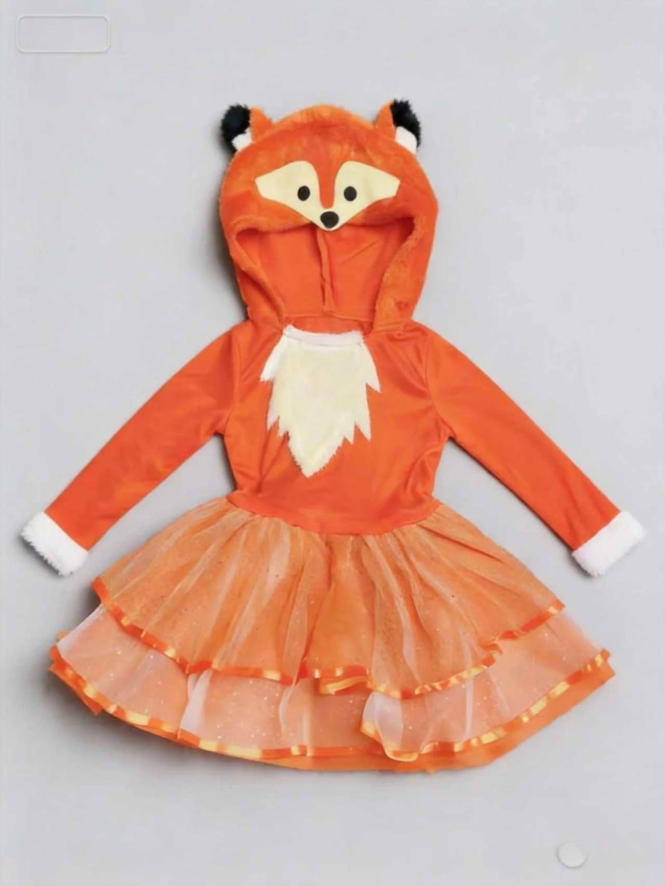 Girls Fox Costume | Polyester Dress | Toylandeu™