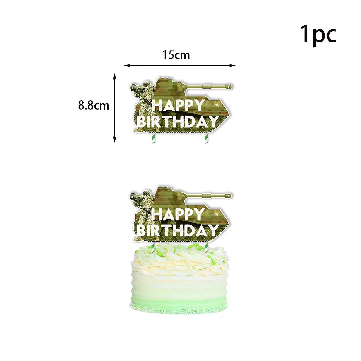 Military Party Decorations Set Jungle Field Camouflage Mesh Tableware 4D Tank Balloon Armored Vehicle Fighter Kids Birthday Gift - ToylandEU