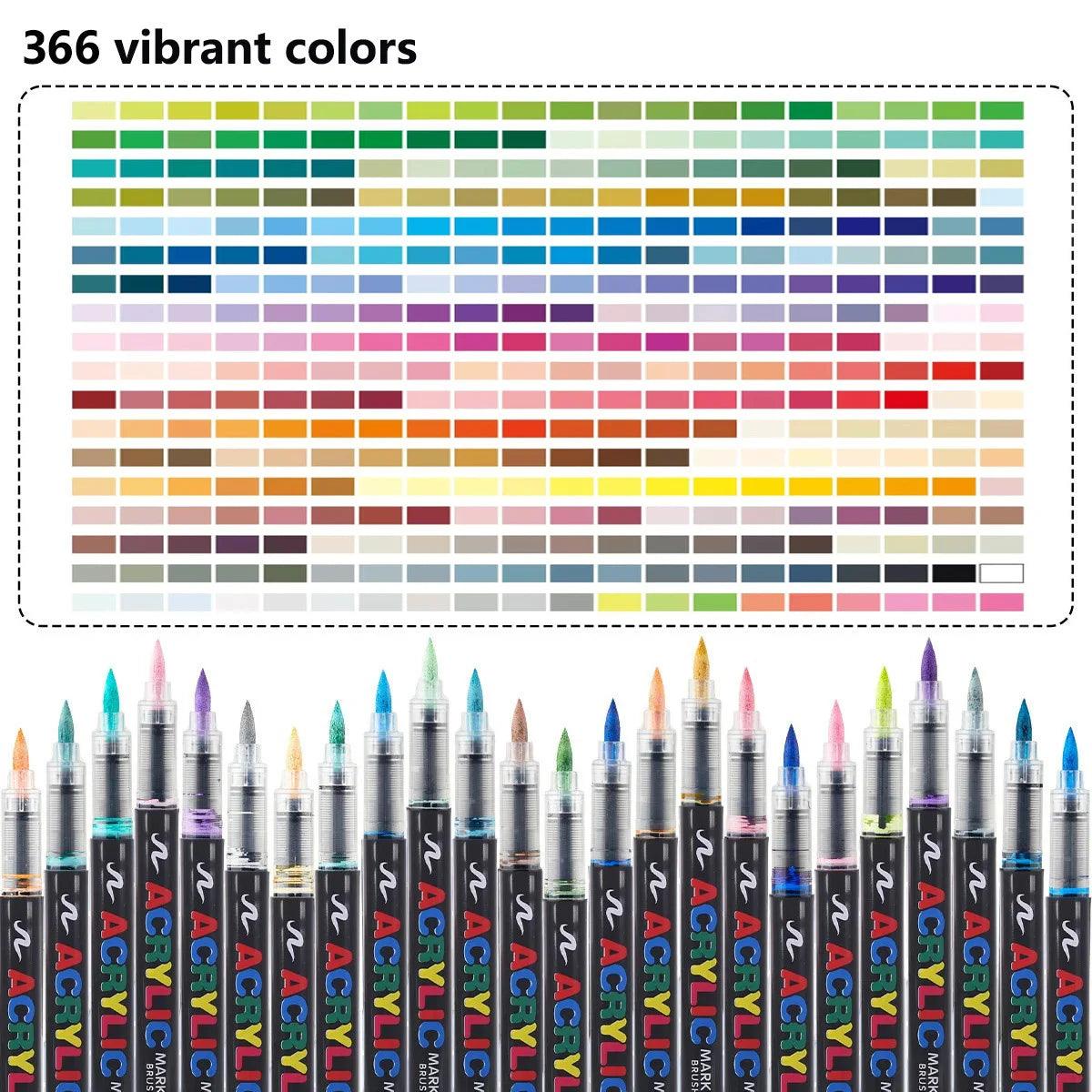 Acrylic Markers | 168 Colors Waterproof | Toylandeu™