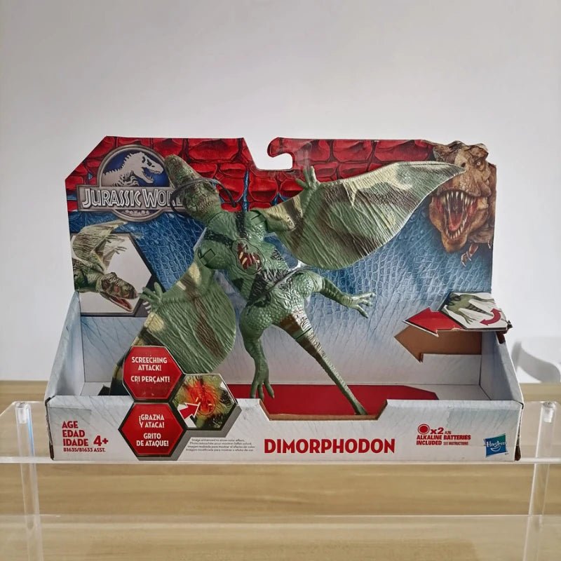 Immersive Jurassic World Tyrannosaurus Rex and Pterosaur Dinosaur Action Figures with Sound and Lighting Model by Hasbro