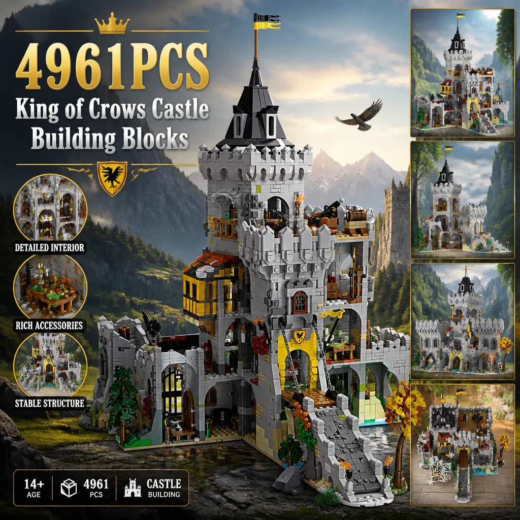 Medieval Castle Building Blocks | 4961 Pcs | Compatible Bricks | Adult Model Kit