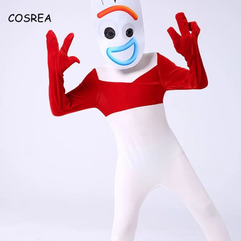 Toy Story 4 Forky Kids Costume Set - Costume & Mask for Halloween Fun