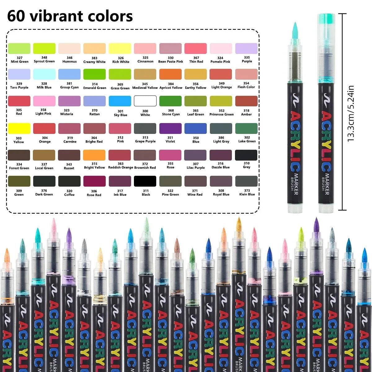 Acrylic Markers | 168 Colors Waterproof | Toylandeu™