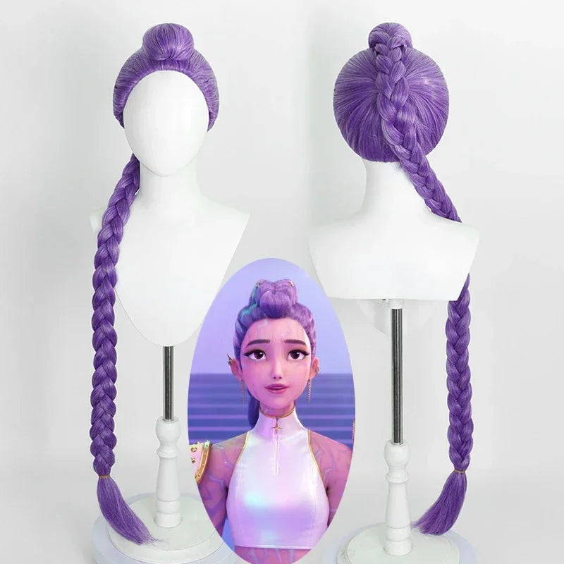 Cosplay Wig | Long Hair | Heat Resistant Synthetic Fiber | Purple Black Red