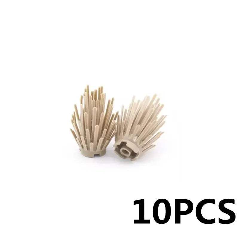 MOC City Plant Building Blocks Accessories Flower Leaves Prickly Shrubs Pine Green Grass Clover Orange Tree Mini DIY Toys F026 - ToylandEU