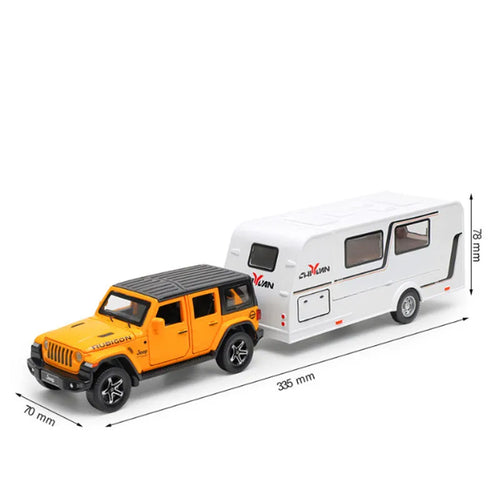 1:32 Scale Diecast Alloy Model of a Recreational Truck Car Trailer AliExpress Toyland EU