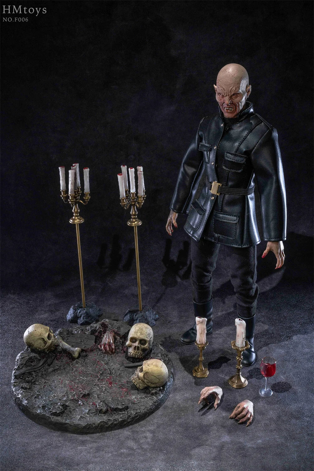 1/6 Scale Leather Jacket | Vampire Male Soldier | Figure Accessory | 12 Inch