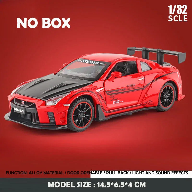 Nissan GTR R35 Diecast Car Model With Sound And Light - ToylandEU