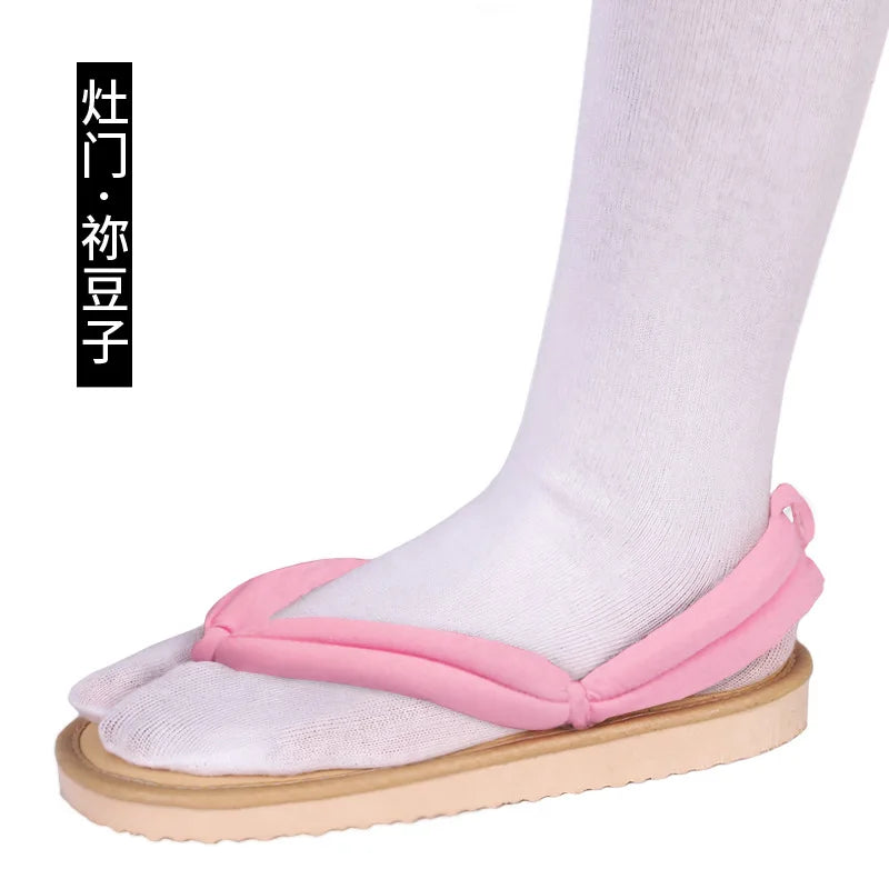 Anime Cosplay Sandals | Character Print | Plastic Upper And Sole | Adult Unisex