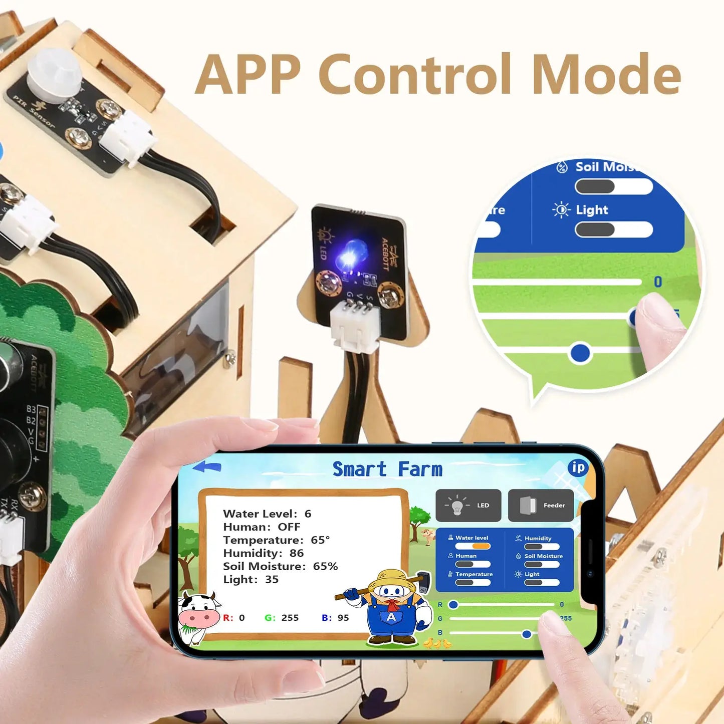 ACEBOTT ESP32 IoT Control Smart Farm Starter Kit for Arduino Graphical Programming - ToylandEU