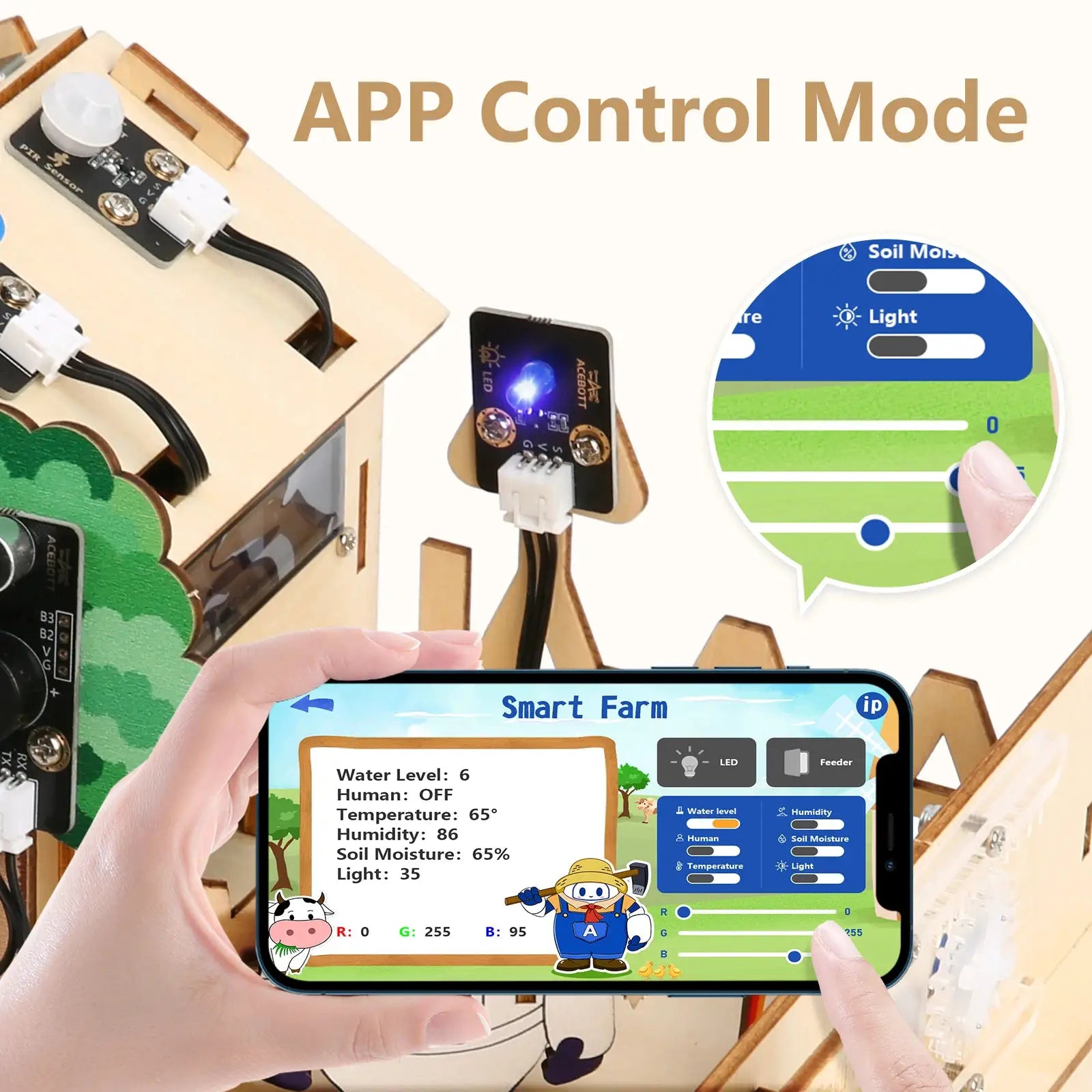 ACEBOTT ESP32 IoT Control Smart Farm Starter Kit for Arduino Graphical Programming - ToylandEU